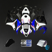 White, Blue & Black