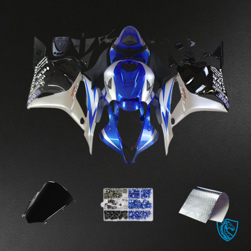 Honda CBR600RR F5 (2009-2012) Blue, Silver & Black Fairing Kit | ABS Bodywork