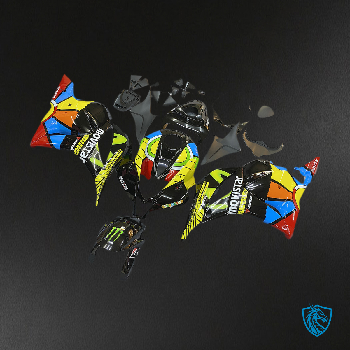Honda CBR600RR F5 (2009-2012) Multicolour Fairing Kit - Aftermarket ABS Bodywork