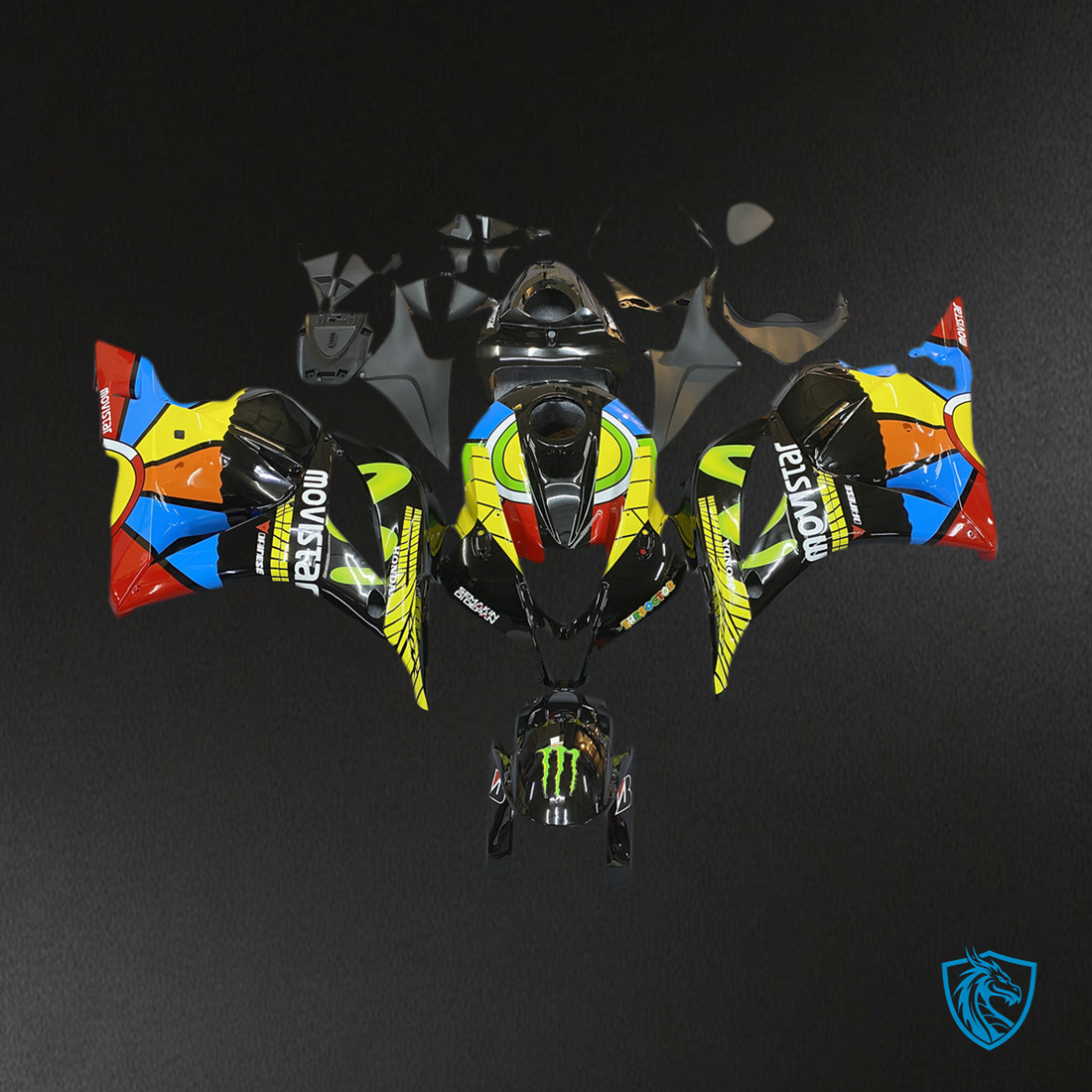 Honda CBR600RR F5 (2009-2012) Multicolour Fairing Kit - Aftermarket ABS Bodywork