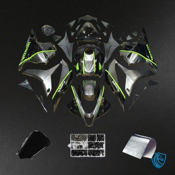 Honda CBR600RR F5 (2009-2012) Black & Green - Custom ABS Fairing Kit