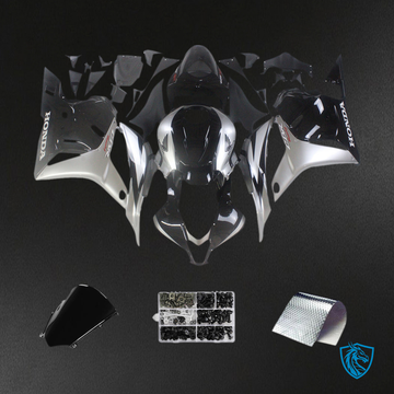 Honda CBR600RR F5 (2009-2012) Black & Silver Fairing Kit - Aftermarket ABS Bodywork