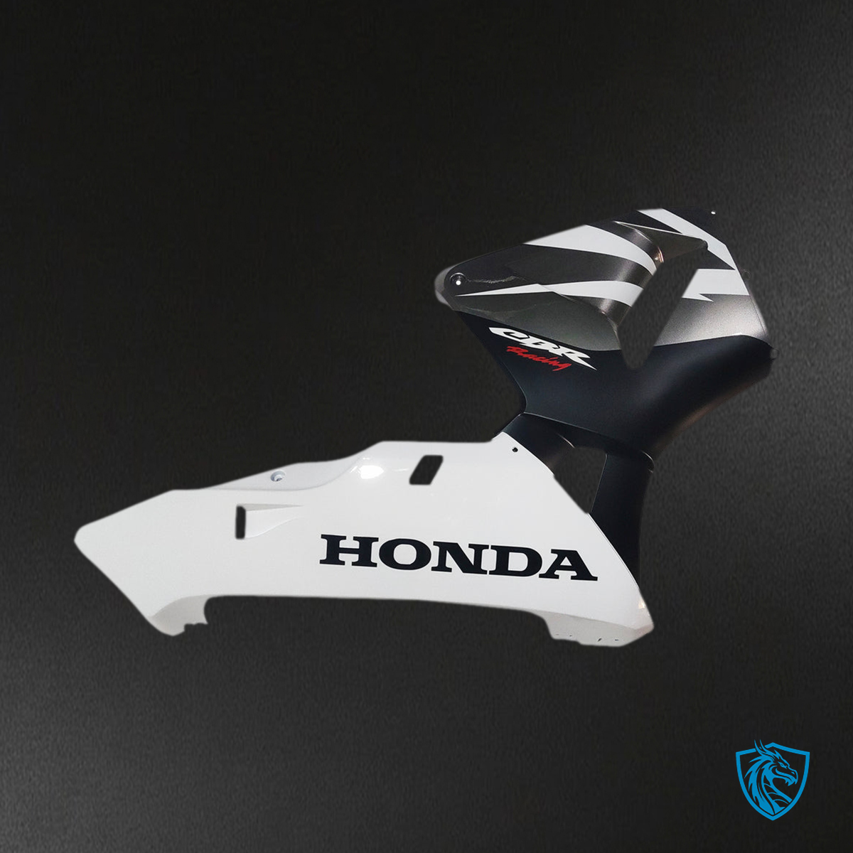 Honda CBR600RR (2003-2004) White & Black F5 - Custom ABS Fairing Kit