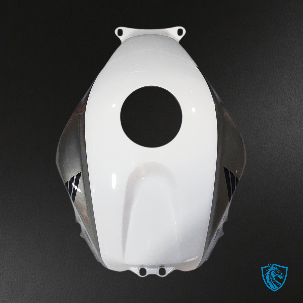 Honda CBR600RR (2003-2004) White & Black F5 - Custom ABS Fairing Kit
