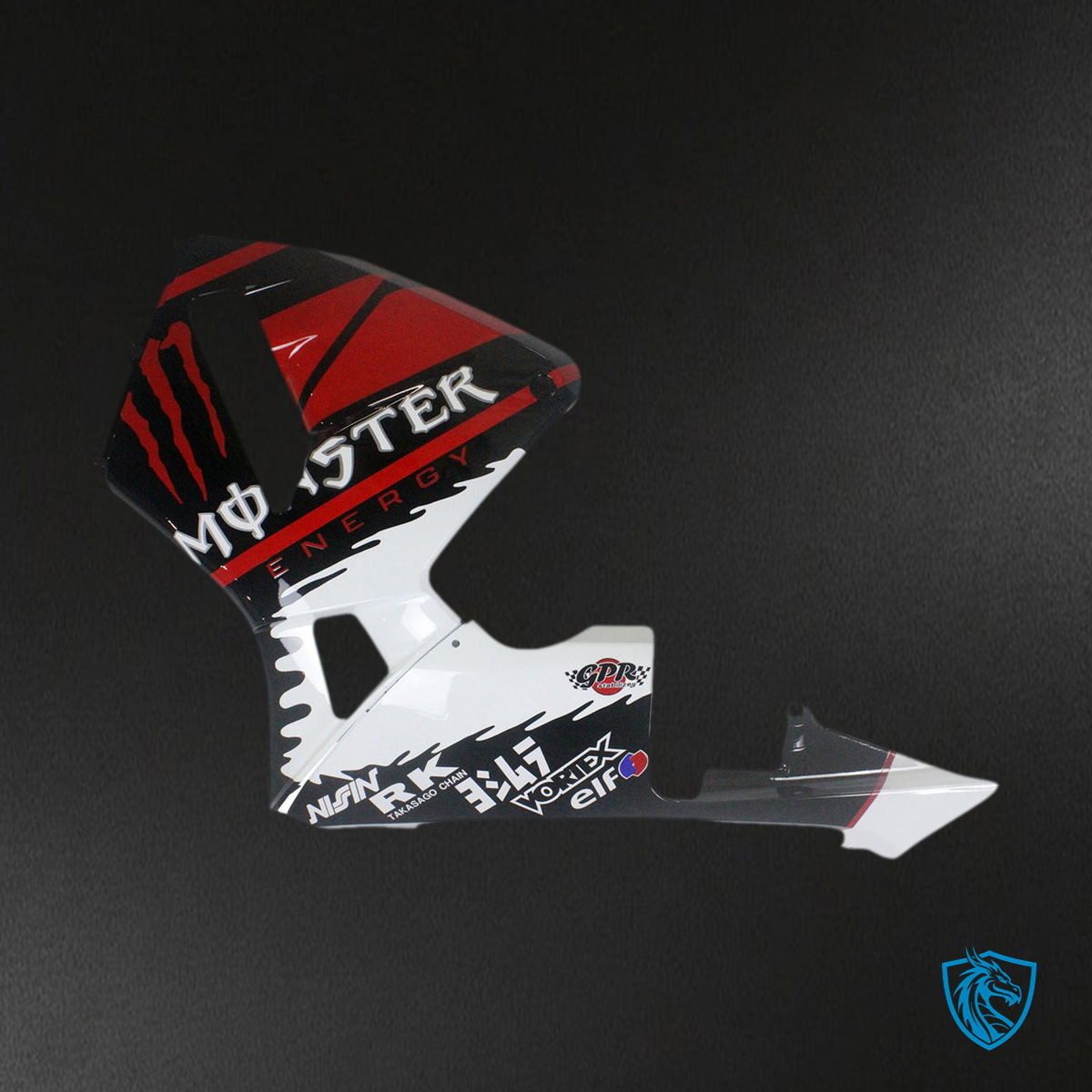 Honda CBR600RR (2003-2004) White, Black & Red F5 Fairing Kit | ABS Bodywork