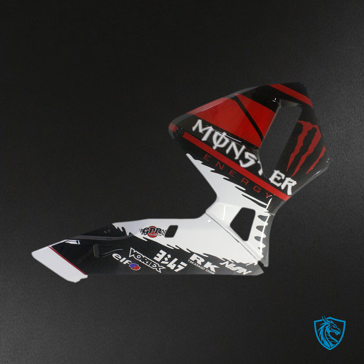 Honda CBR600RR (2003-2004) White, Black & Red F5 Fairing Kit | ABS Bodywork
