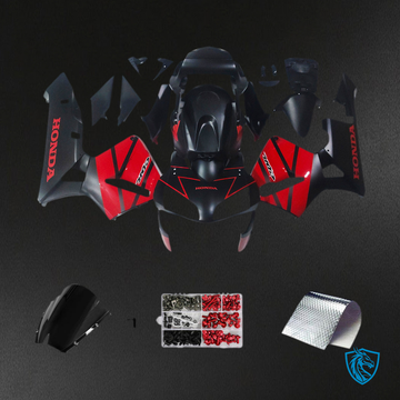 Honda CBR600RR (2003-2004) Black & Red F5 - MERGEment Motorcycle Fairings Kit