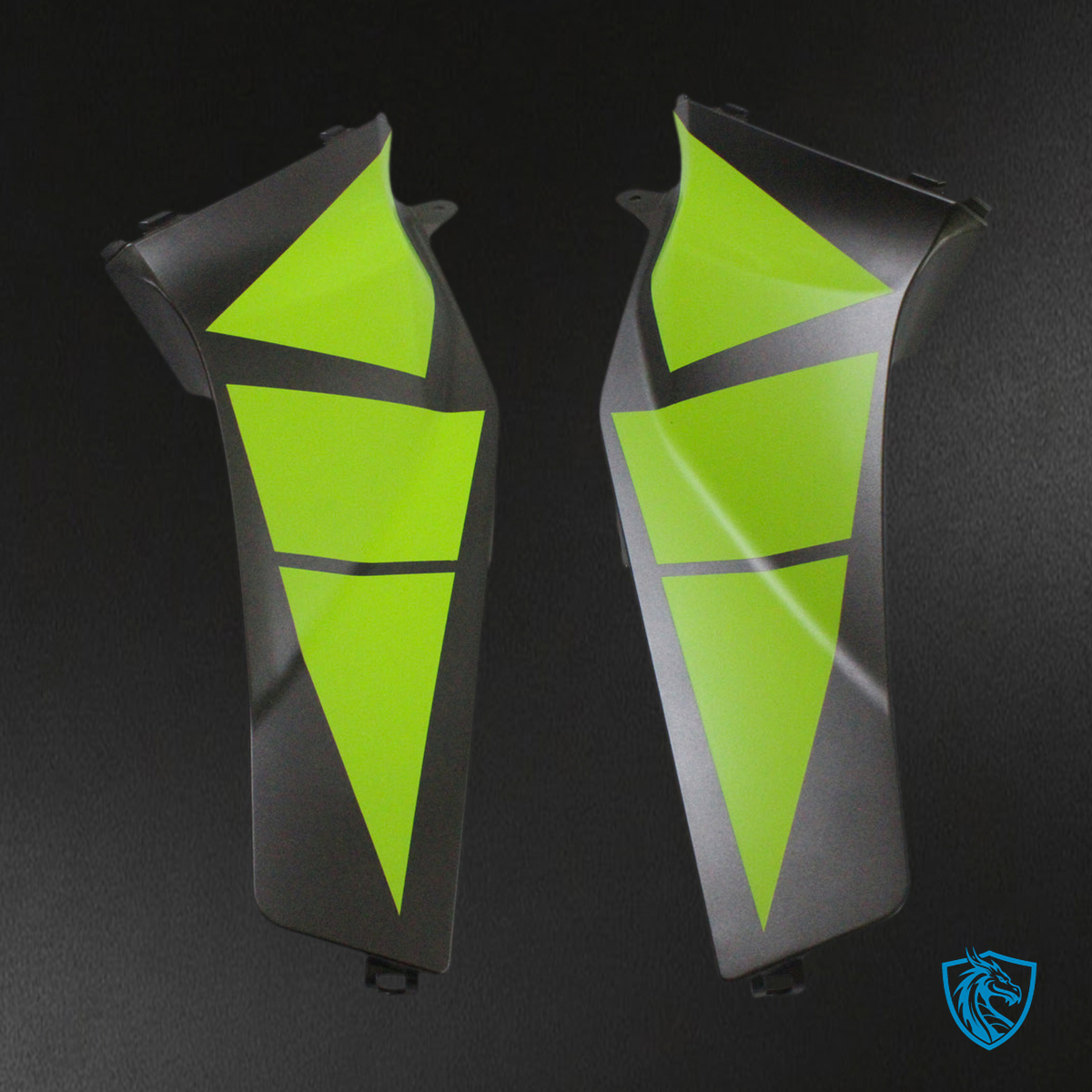 Honda CBR600RR (2003-2004) Black & Green F5 Fairing Kit - Aftermarket ABS Bodywork