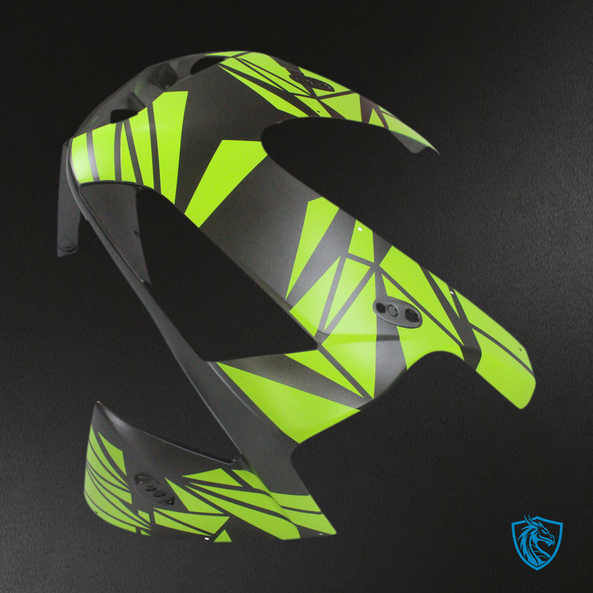 Honda CBR600RR (2003-2004) Black & Green F5 Fairing Kit - Aftermarket ABS Bodywork