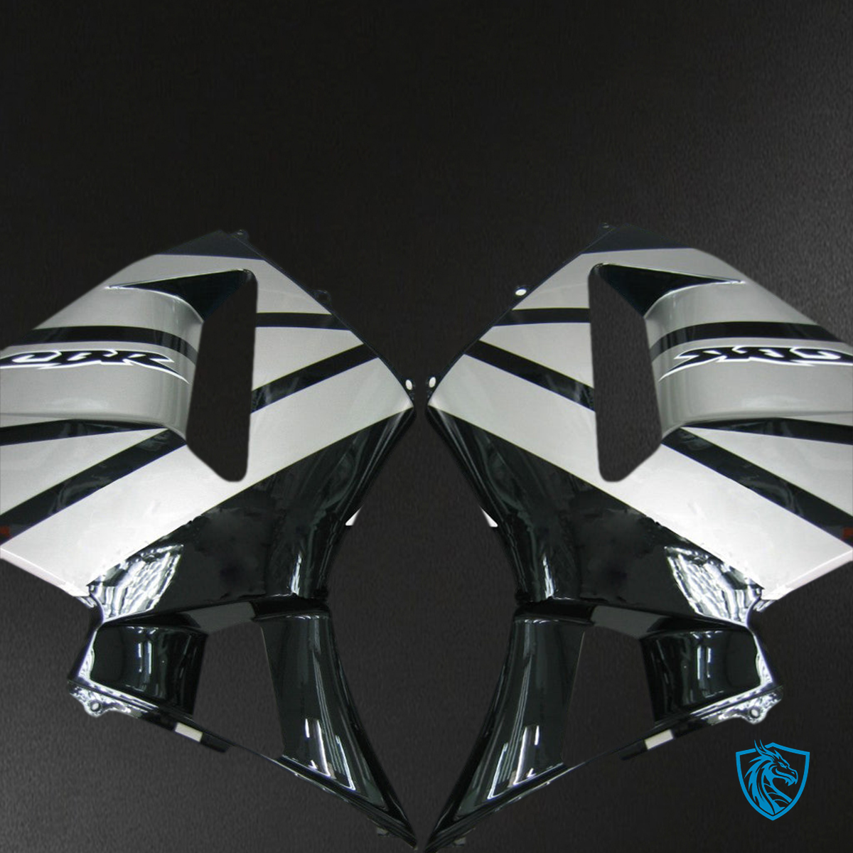 Honda CBR600RR (2003-2004) Gray & White Generic - Custom ABS Fairing Kit