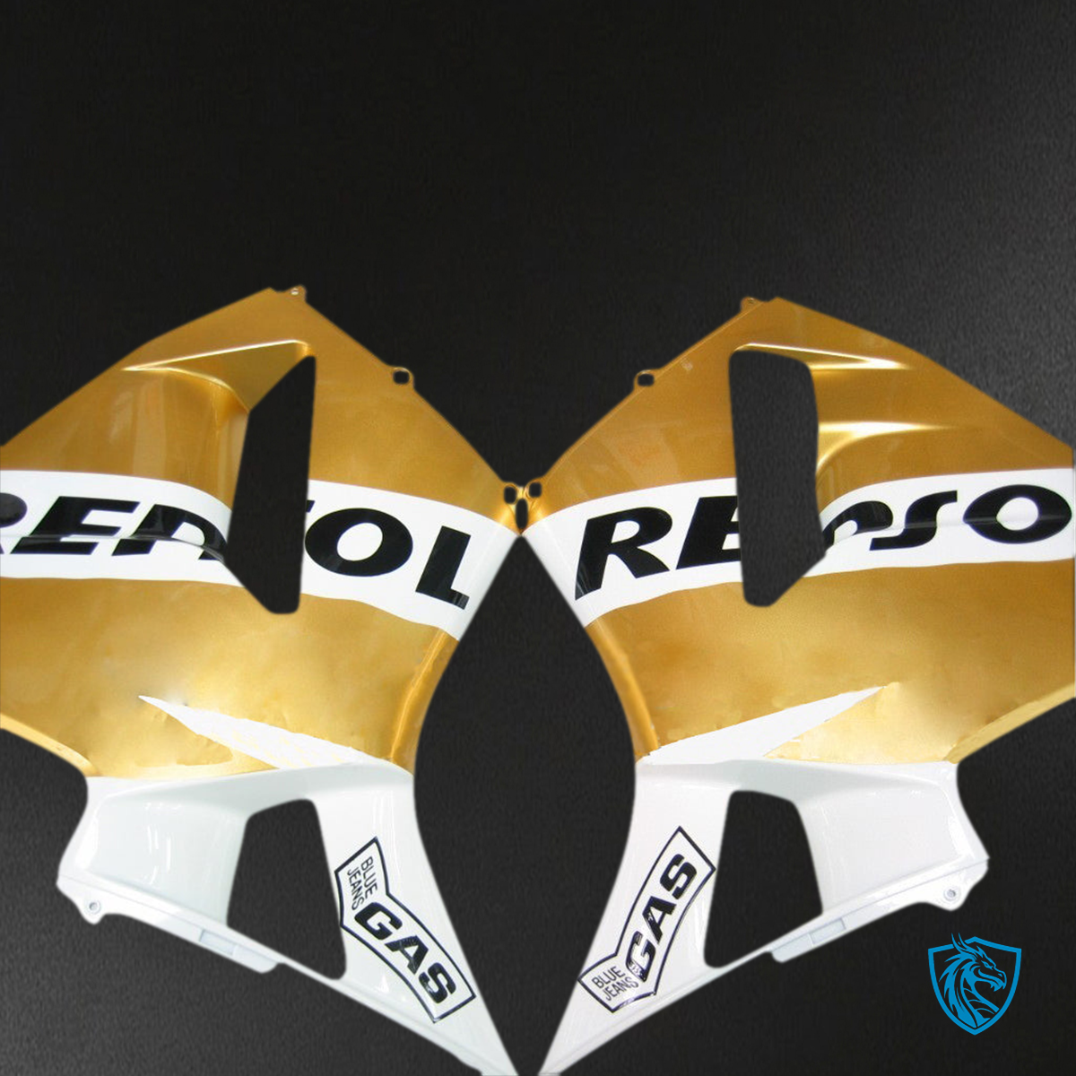 Honda CBR600RR (2003-2004) White & Gold Repsol Generic - MERGEment Motorcycle Fairings Kit