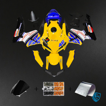 Honda CBR600RR (2005-2006) Yellow, Blue & Black F5 Fairing Kit | ABS Bodywork