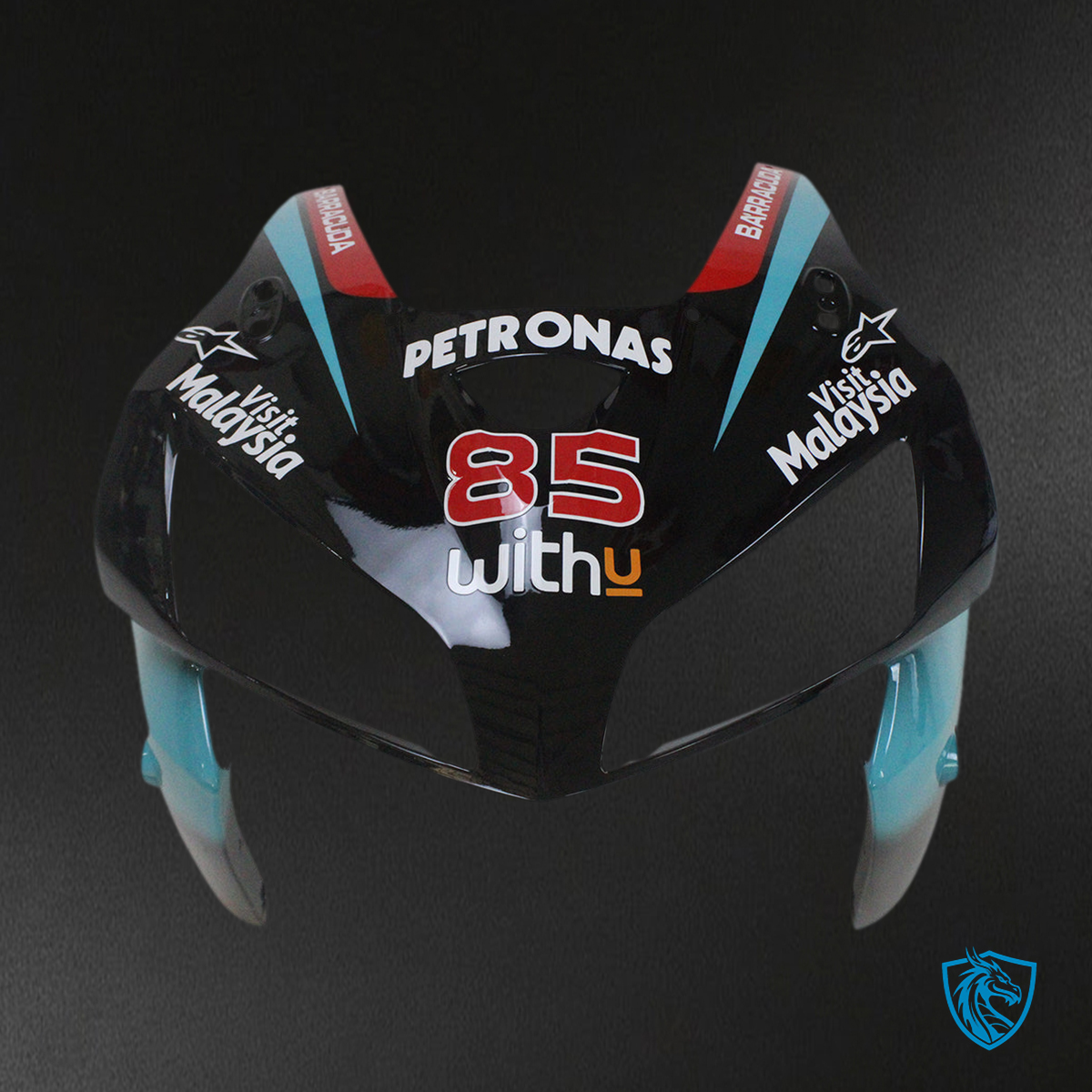 Honda CBR600RR (2005-2006) Black & Teal F5 - MERGEment Motorcycle Fairings Kit