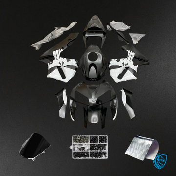 Honda CBR600RR (2005-2006) Black & White F5 Fairing Kit - Aftermarket ABS Bodywork