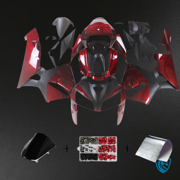 Honda CBR600RR (2005-2006) Black & Red F5 Fairing Kit | ABS Bodywork