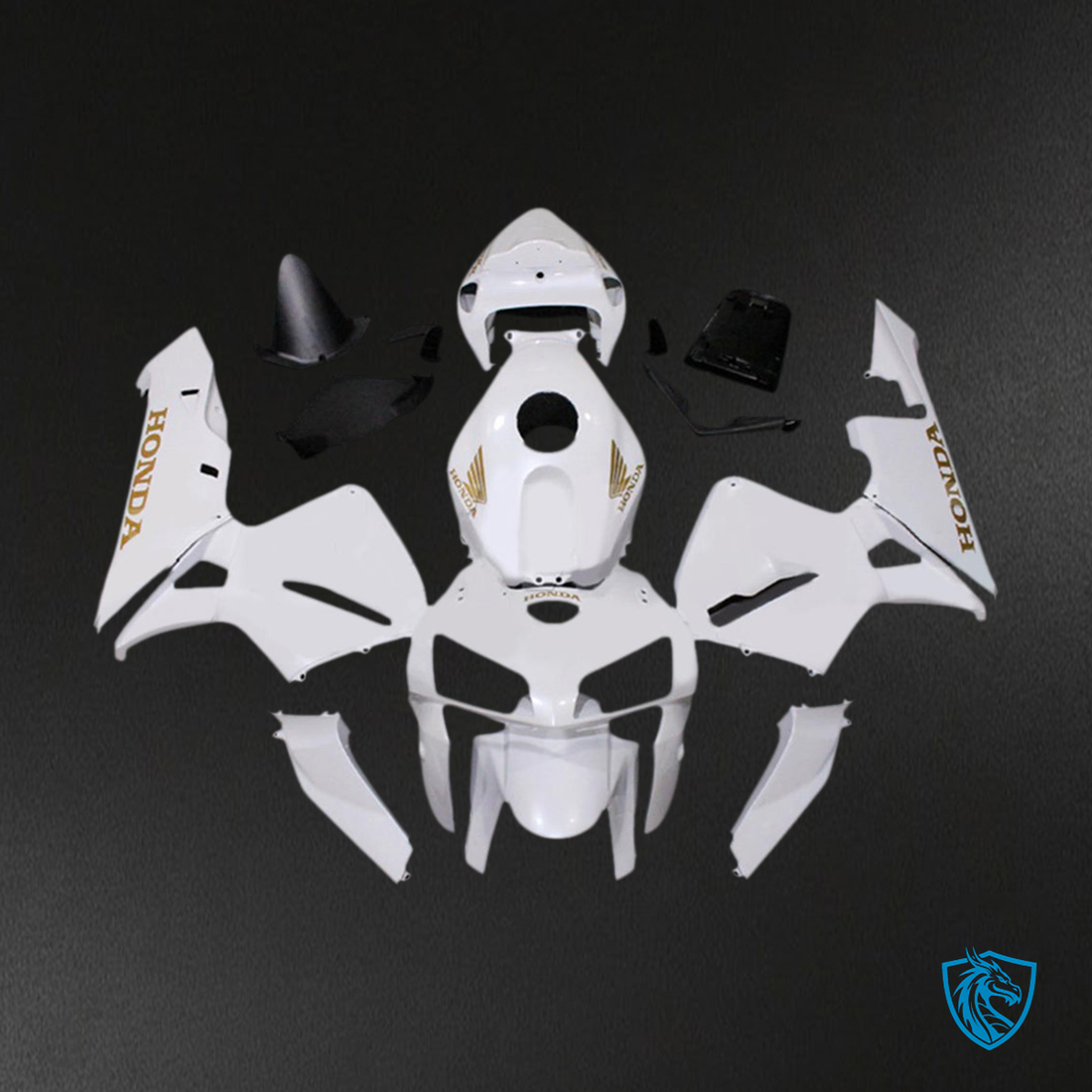 Honda CBR600RR (2005-2006) White F5 Fairing Kit - Aftermarket ABS Bodywork