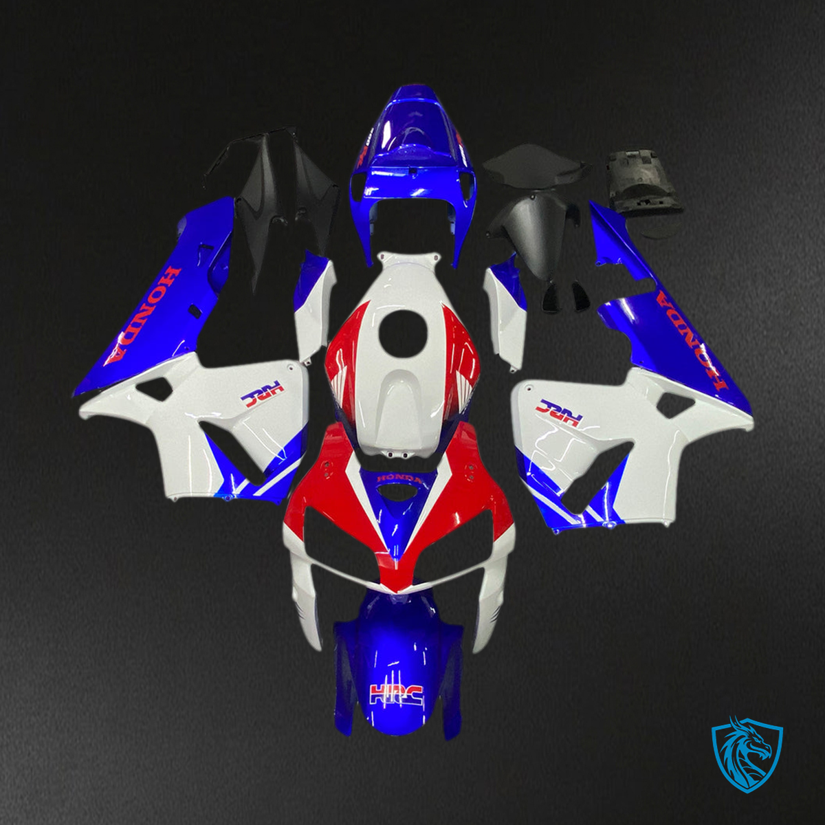 Honda CBR600RR (2005-2006) Red, White & Blue HRC Generic - Custom ABS Fairing Kit