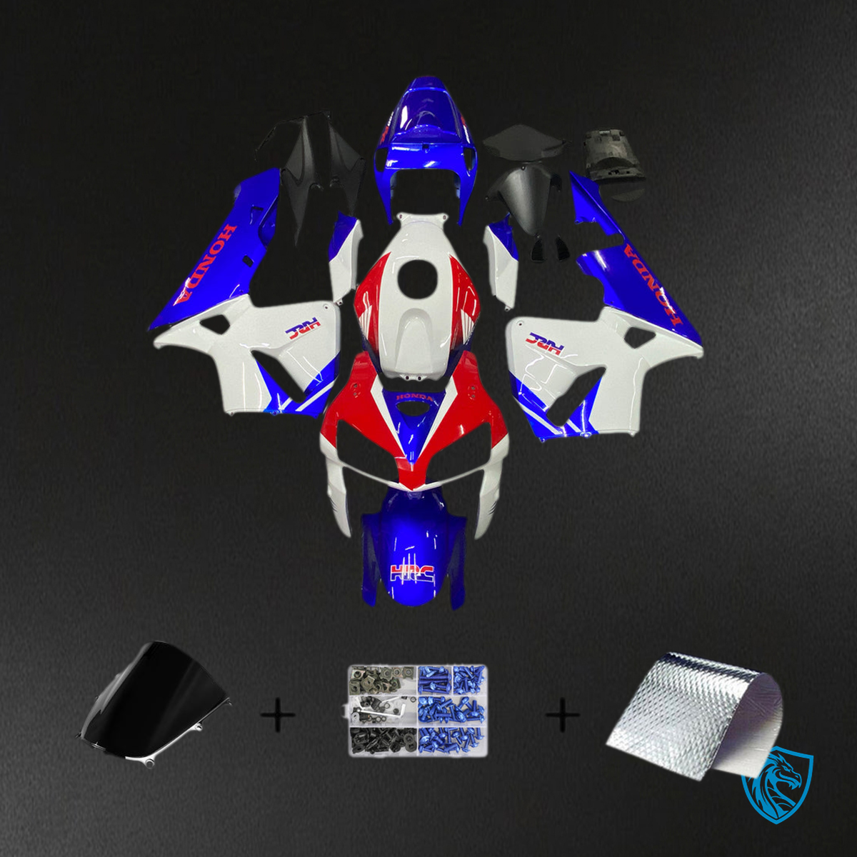 Honda CBR600RR (2005-2006) Red, White & Blue HRC Generic - Custom ABS Fairing Kit