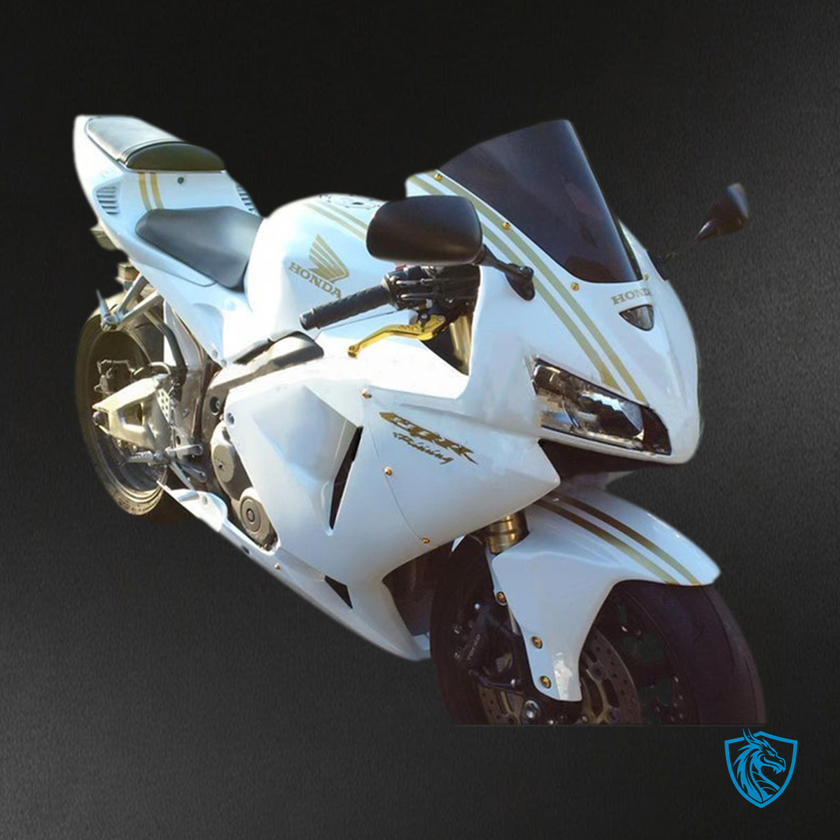 Honda CBR600RR (2005-2006) White Amotopart Fairing Kit | ABS Bodywork