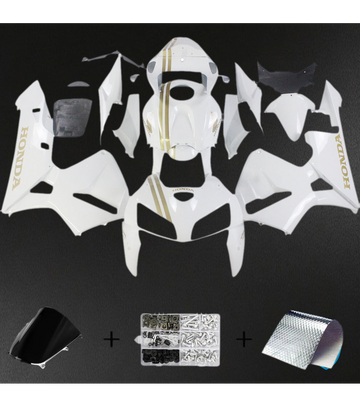 Honda CBR600RR (2005-2006) Fairing Kit - Gloss White ABS Bodywork