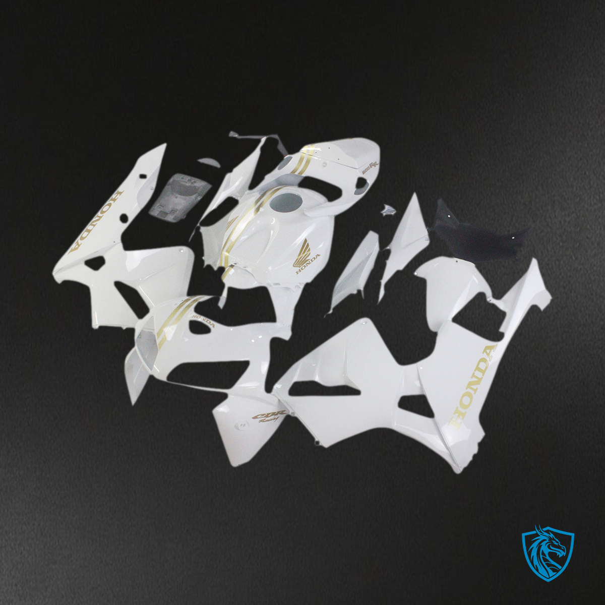 Honda CBR600RR (2005-2006) White Amotopart Fairing Kit | ABS Bodywork