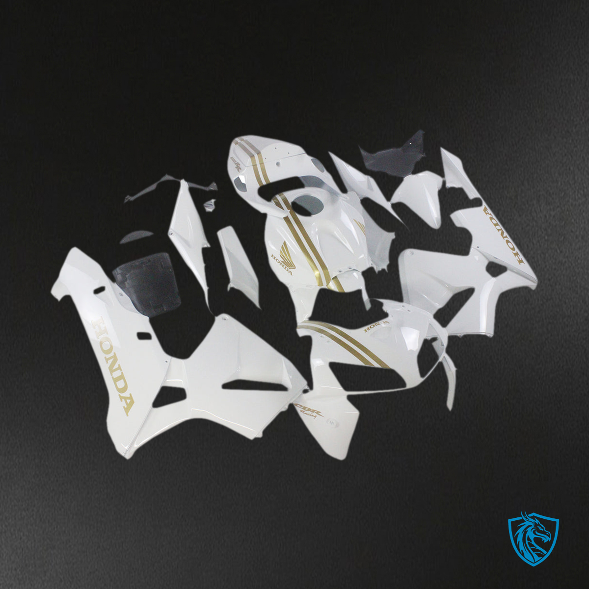 Honda CBR600RR (2005-2006) White Amotopart Fairing Kit | ABS Bodywork