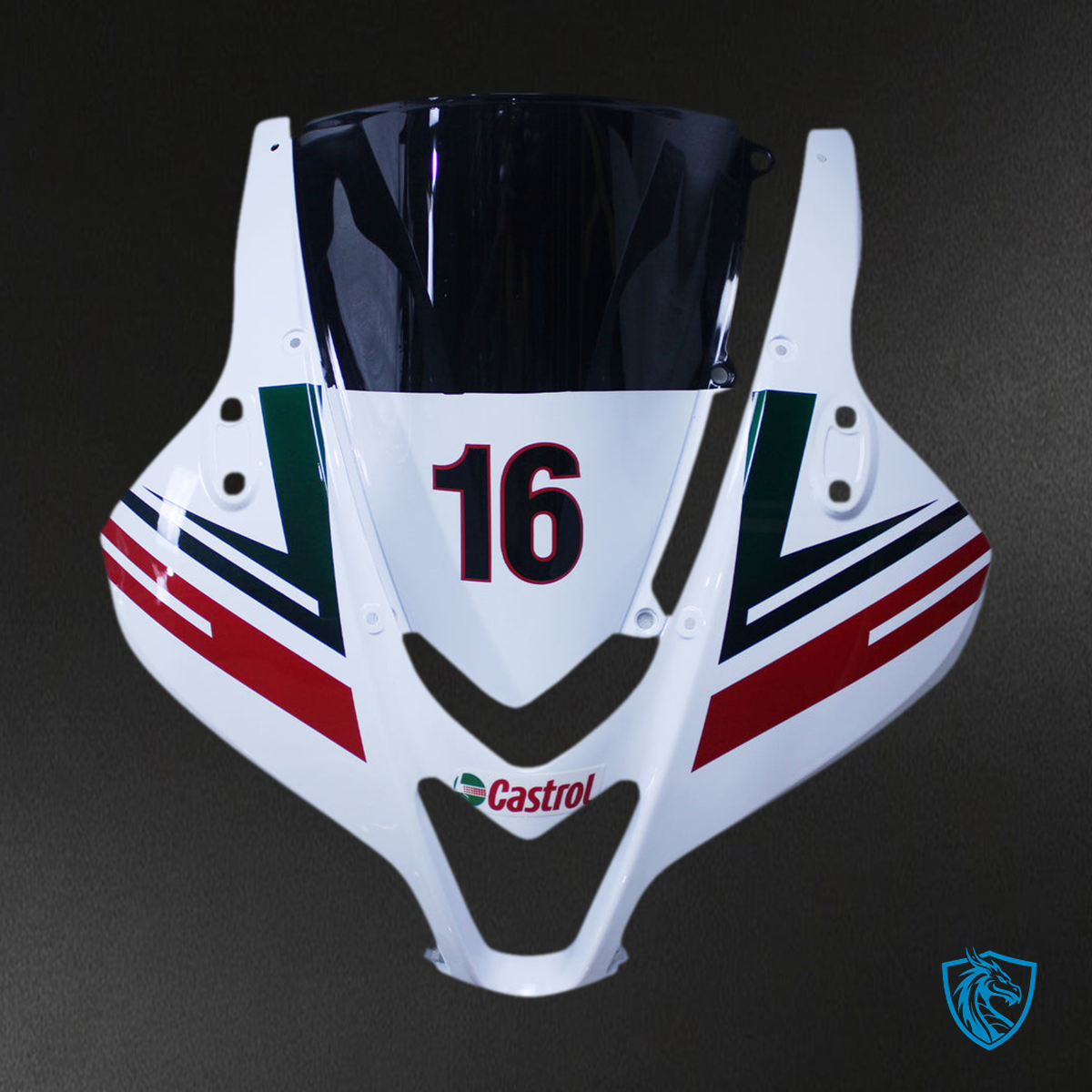 Honda CBR600RR (2007-2008) White, Red & Black F5 Fairing Kit - Aftermarket ABS Bodywork
