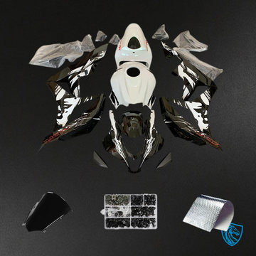Honda CBR600RR (2007-2008) Black & White F5 - Custom ABS Fairing Kit