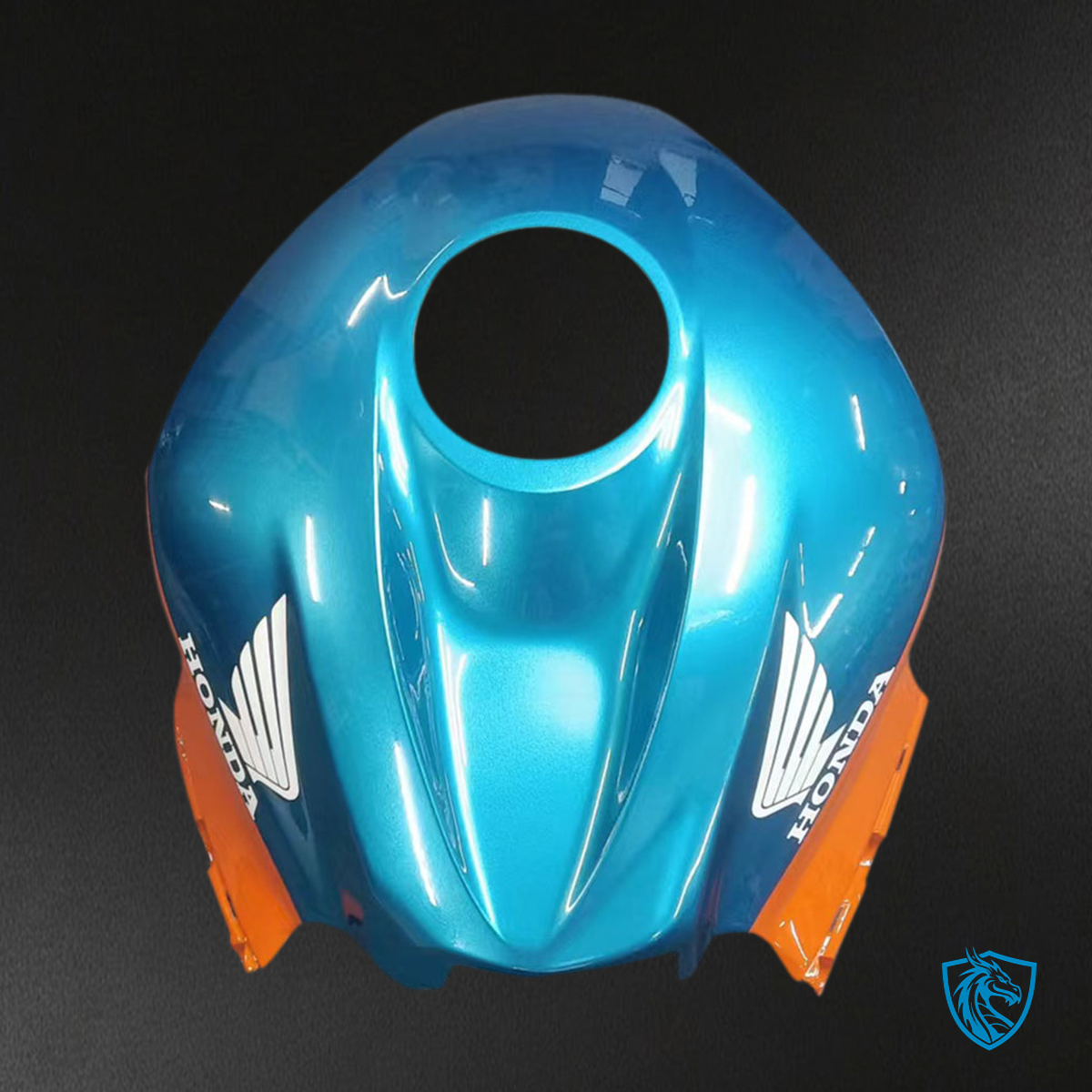 Honda CBR600RR (2007-2008) Blue, Orange & White F5 - MERGEment Motorcycle Fairings Kit