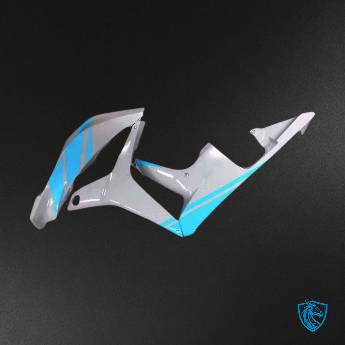 Honda CBR600RR (2007-2008) Nardo Gray & Light Blue F5 Fairing Kit - Aftermarket ABS Bodywork