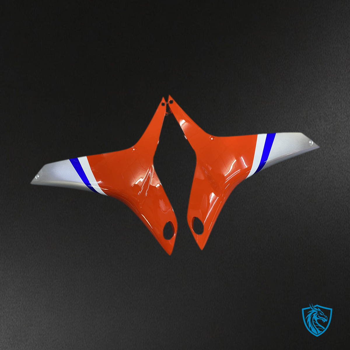 Honda CBR600RR (2007-2008) Orange, White & Blue F5 Fairing Kit | ABS Bodywork