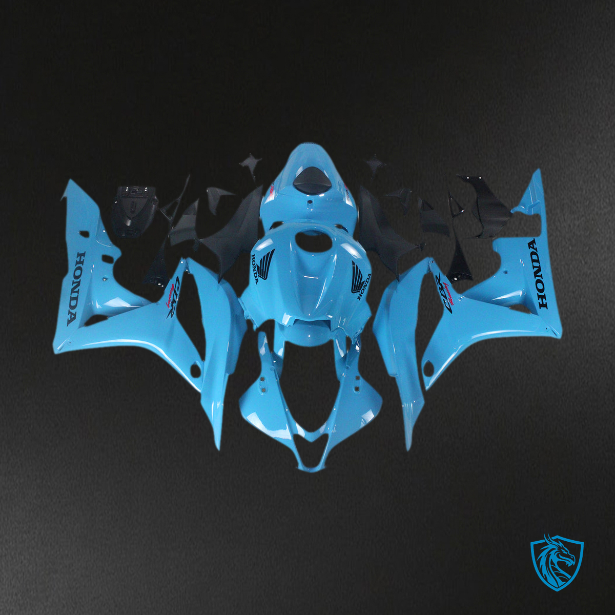 Honda CBR600RR (2007-2008) Light Blue F5 - Custom ABS Fairing Kit
