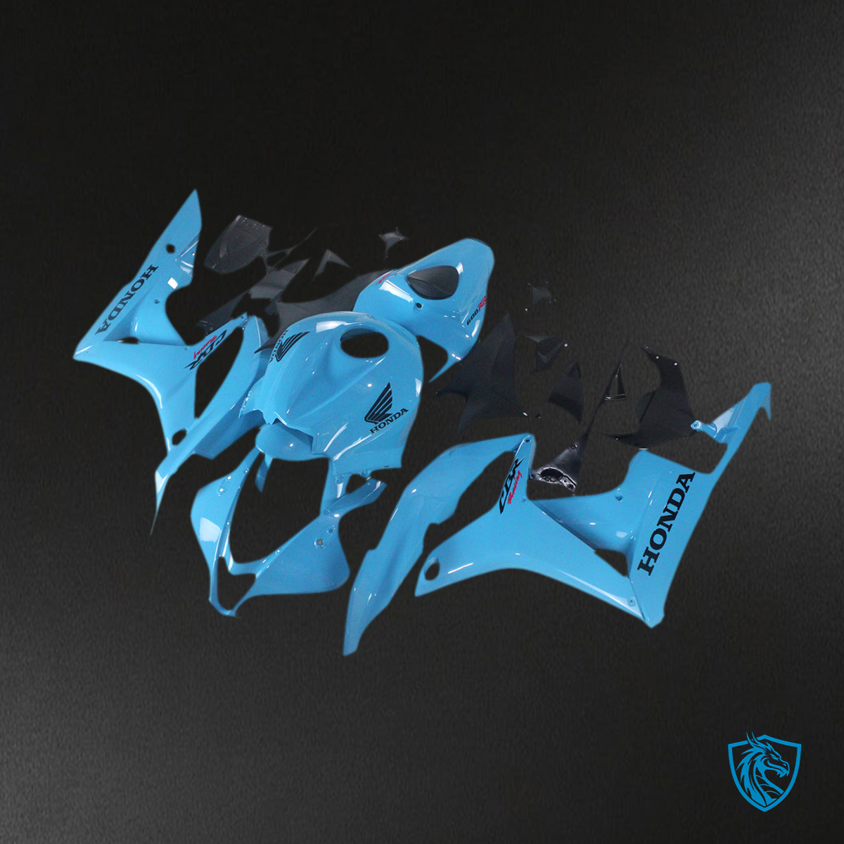 Honda CBR600RR (2007-2008) Light Blue F5 - Custom ABS Fairing Kit