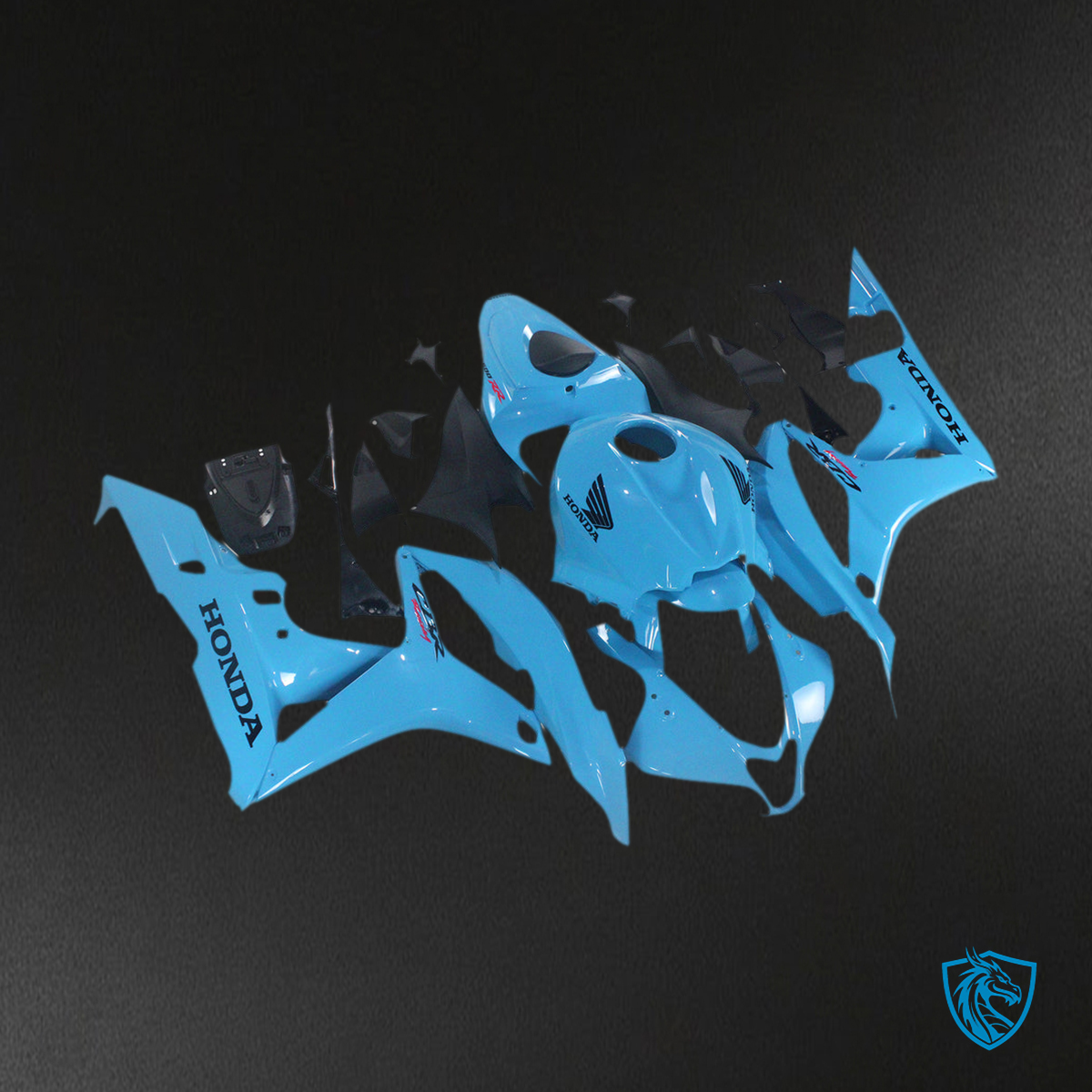 Honda CBR600RR (2007-2008) Light Blue F5 - Custom ABS Fairing Kit