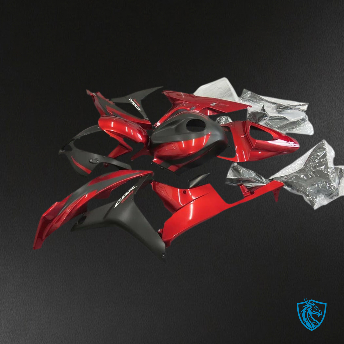 Honda CBR600RR (2007-2008) Red & Black Generic - Custom ABS Fairing Kit
