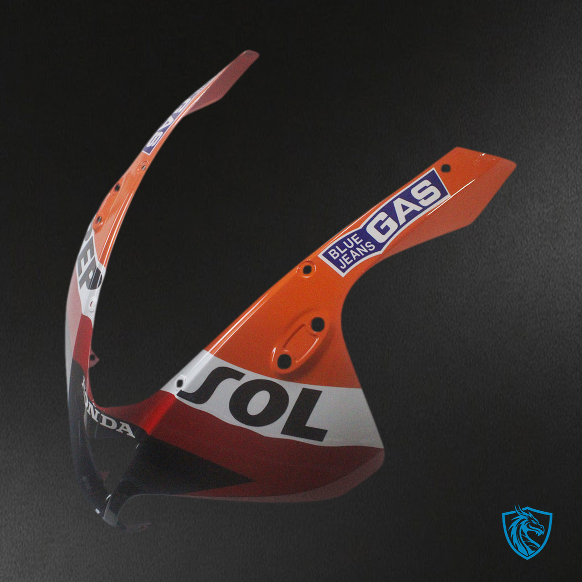 Honda CBR600RR (2007-2008) Fairing kit - Orange, Red, White and Black ABS Bodywork