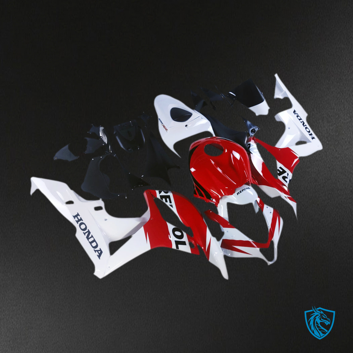 Honda CBR600RR (2007-2008) Red & White F5 - MERGEment Motorcycle Fairings Kit