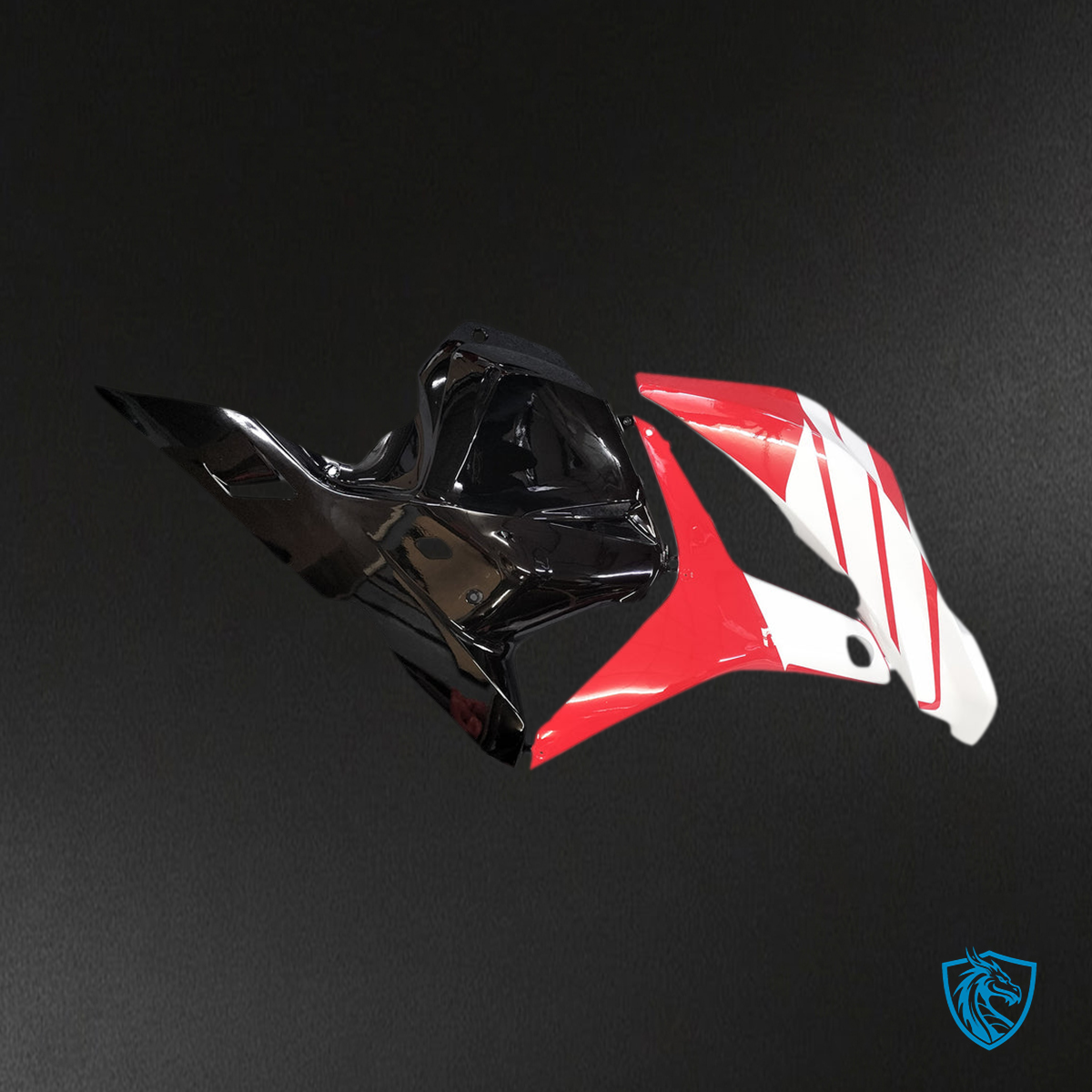 Honda CBR600RR (2009-2012) Red & White Generic Fairings Kit - Aftermarket ABS Bodywork