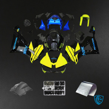 Honda CBR600RR (2013-2023) Black & Yellow F5 Fairing Kit | ABS Bodywork
