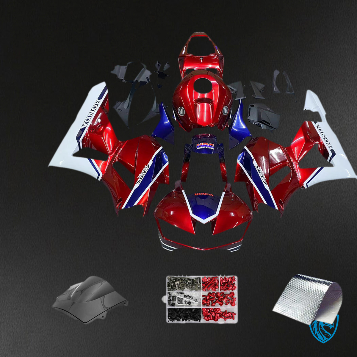 Honda CBR600RR (2013-2023) Red, White & Blue F5 - MERGEment Motorcycle Fairings Kit