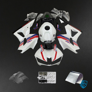 Honda CBR600RR (2013-2023) White & Red F5 - Custom ABS Fairing Kit