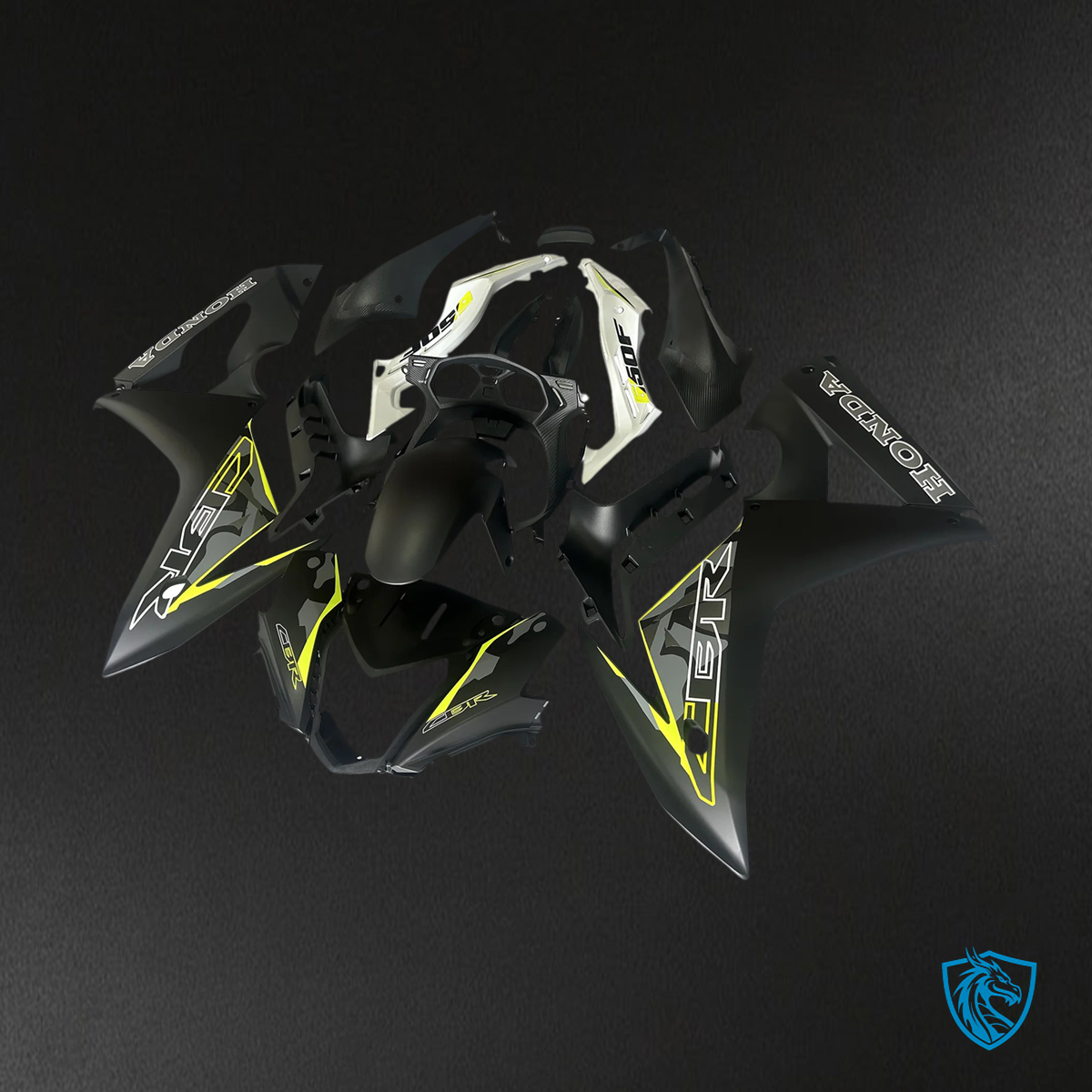 Honda CBR650 F (2014-2016) Black Style3 - Fairing Kit