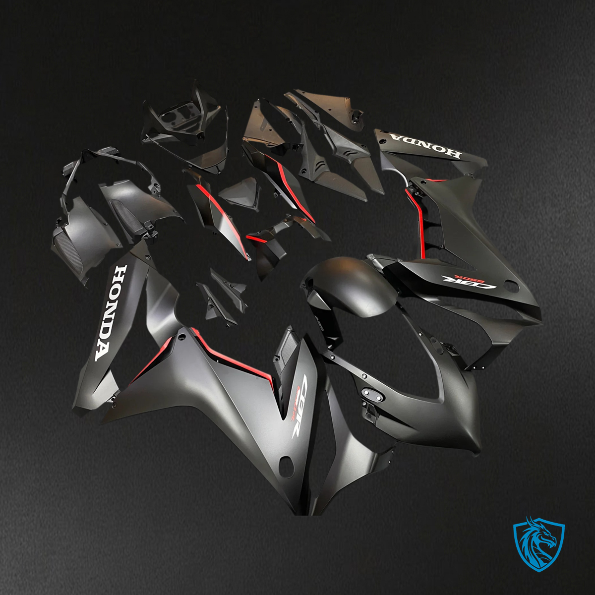 Honda CBR650R (2019-2020) Black Style 2 - Fairing Kit