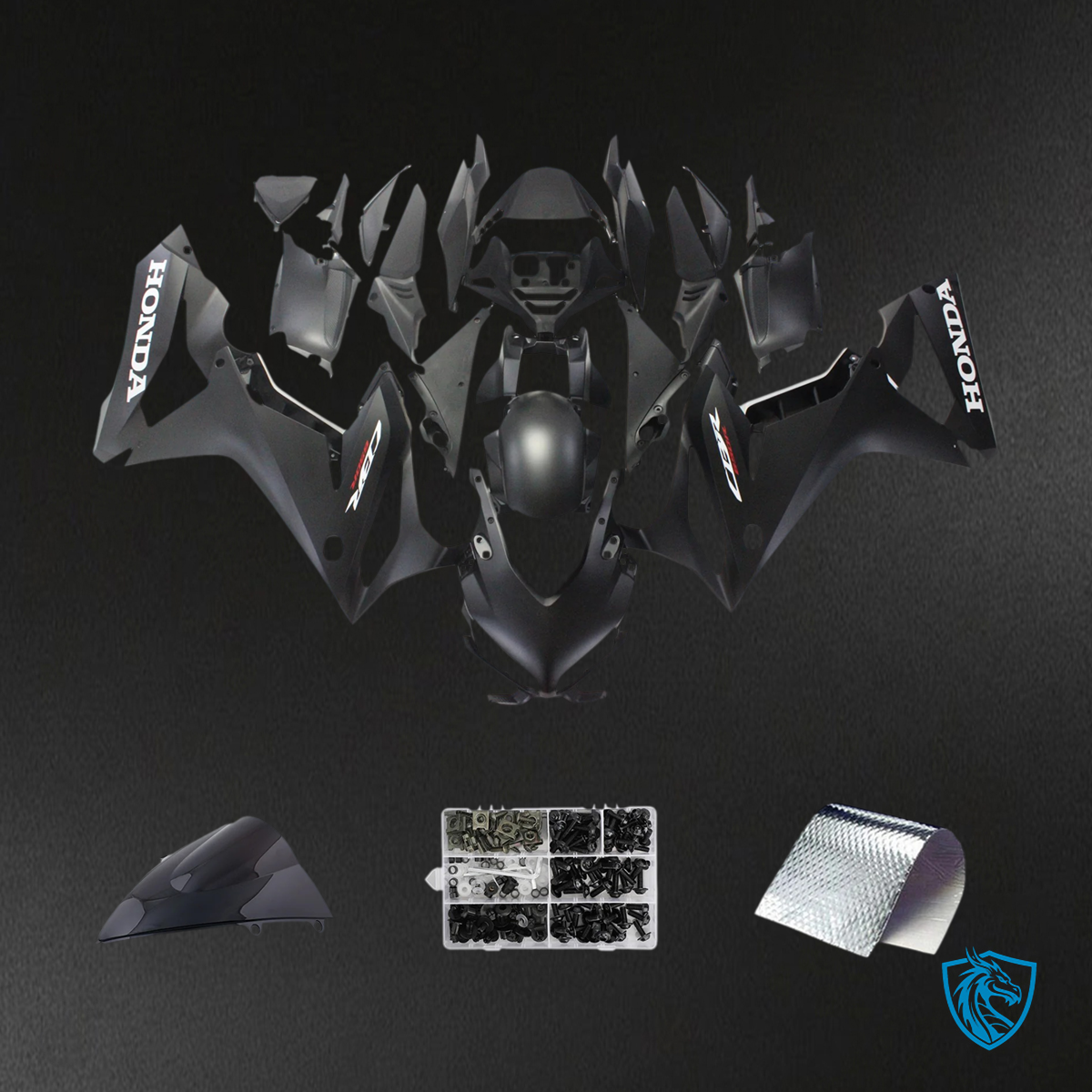 Honda CBR650R (2019-2020) Black Style3 - Fairing Kit