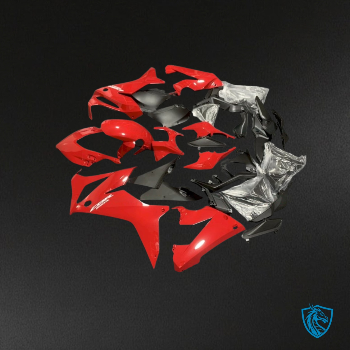 Honda CBR650R (2019-2020) Gloss Red & Black ABS Bodywork - Fairings Kit