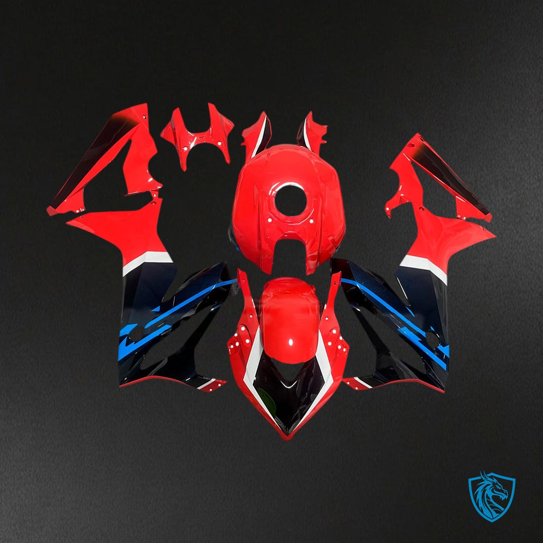 Honda CBR650R (2019-2020) Red & Black - Fairing Kit