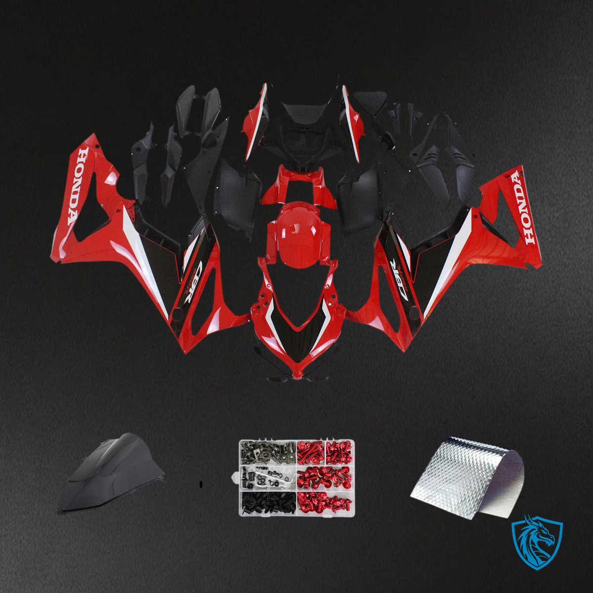 Honda CBR650R (2019-2020) Red & Black - Fairing Kit