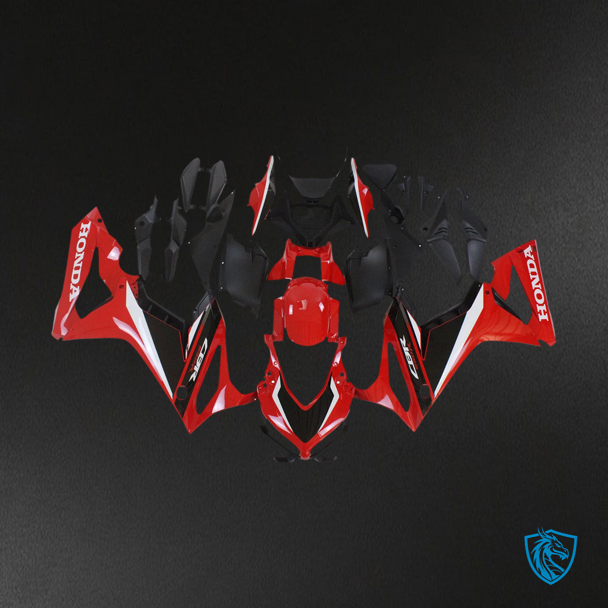 Honda CBR650R (2019-2020) Red & Black - Fairing Kit