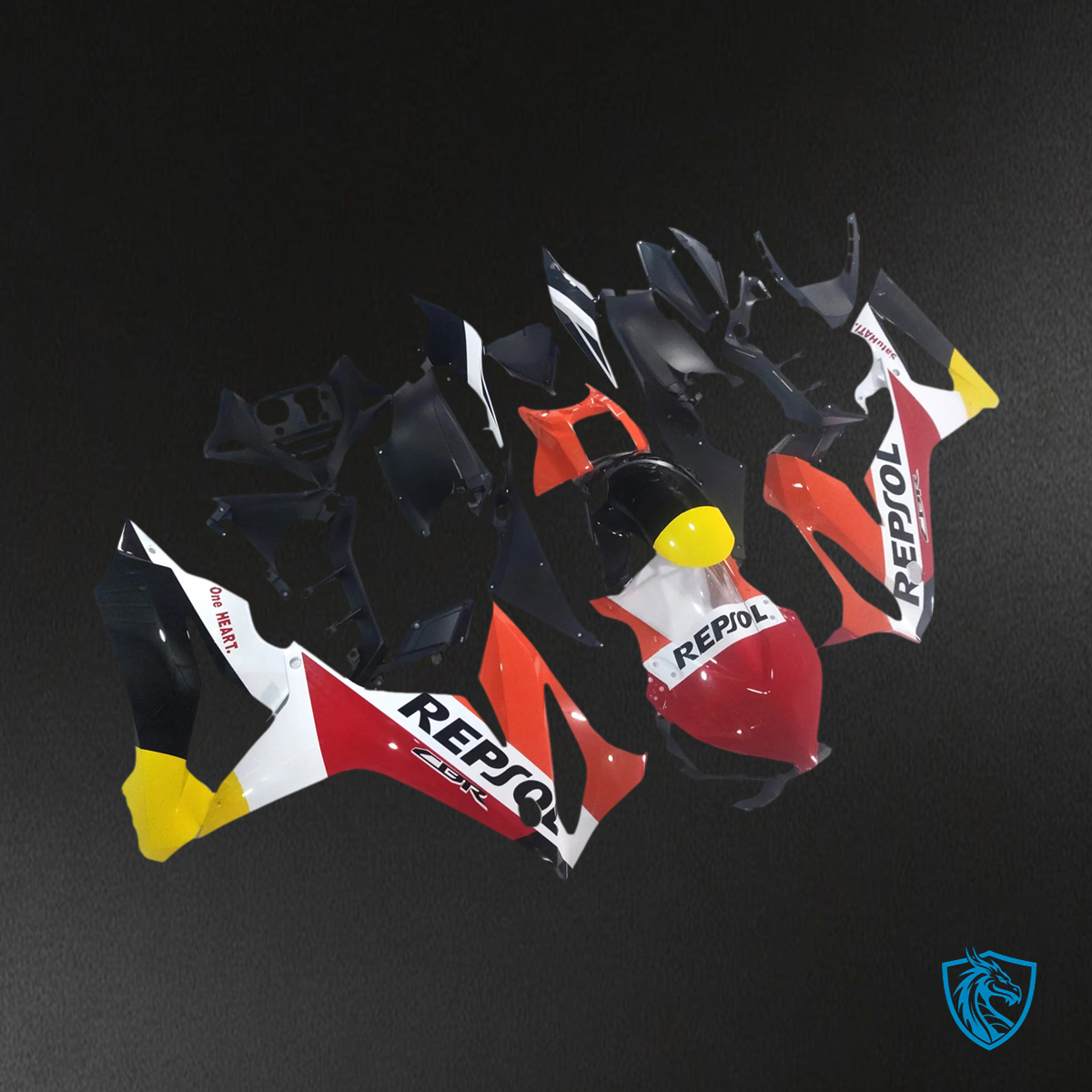 Honda CBR650R (2019-2020) Red & Orange Repjol - Fairing Kit