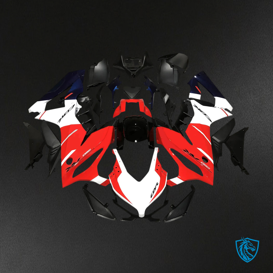 Honda CBR650R (2019-2020) Red & White - Fairing Kit